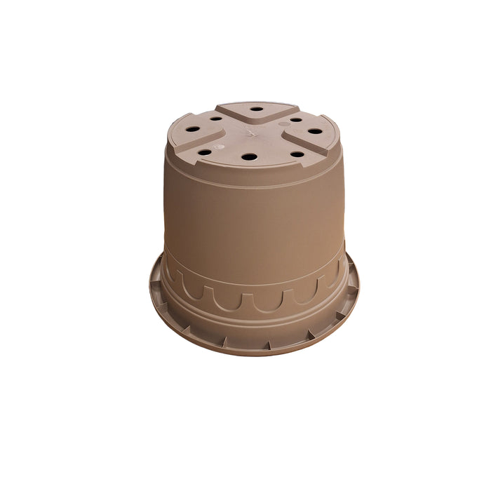 35cm 15L Round Plant Pots - Roma - Taupe