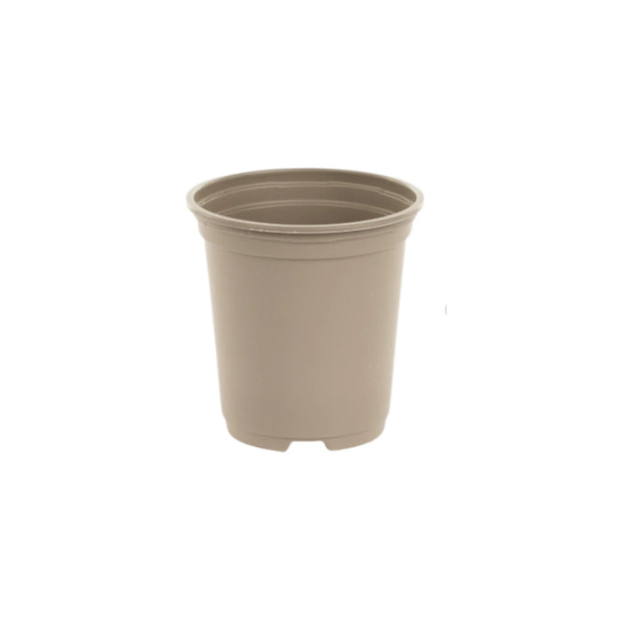 9cm Round full plant pot - Taupe