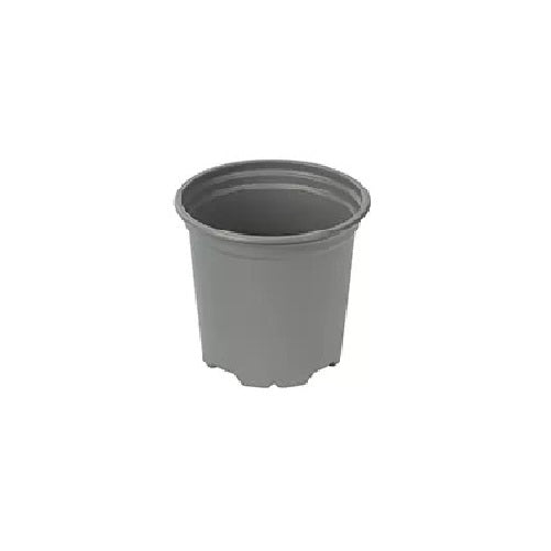 9cm Round full plant pot Grey — Plant Pots Direct