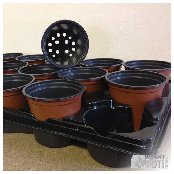 10.5cm Round plant pot set - 15 pots