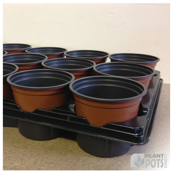 10.5cm Round plant pot set - 15 pots