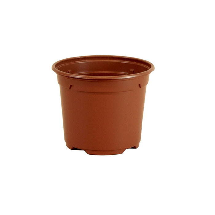 10.5cm Low Duo Round Plant Pot - Terracotta