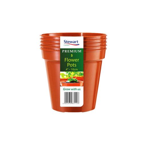 10cm (4") Flower Pot x5 (Multi-Packs)