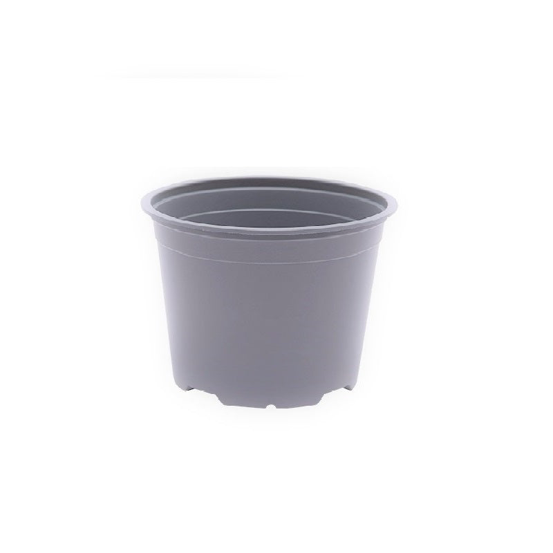 13cm Round full plant pot Grey — Plant Pots Direct