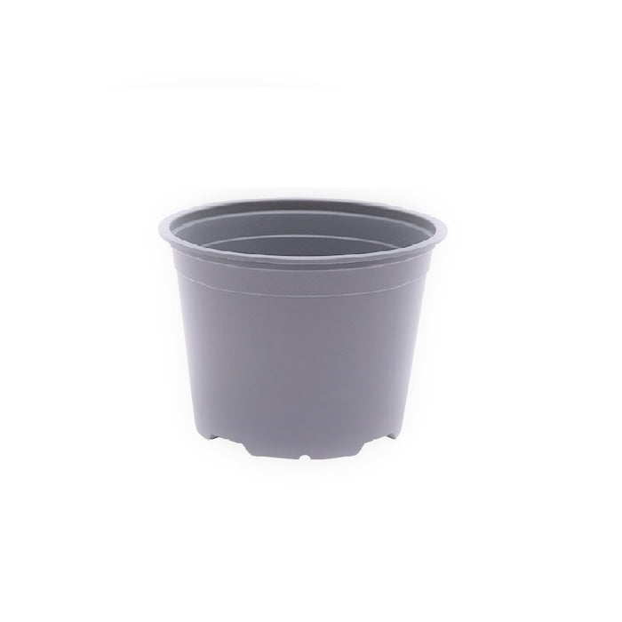 13cm Round full plant pot - Grey