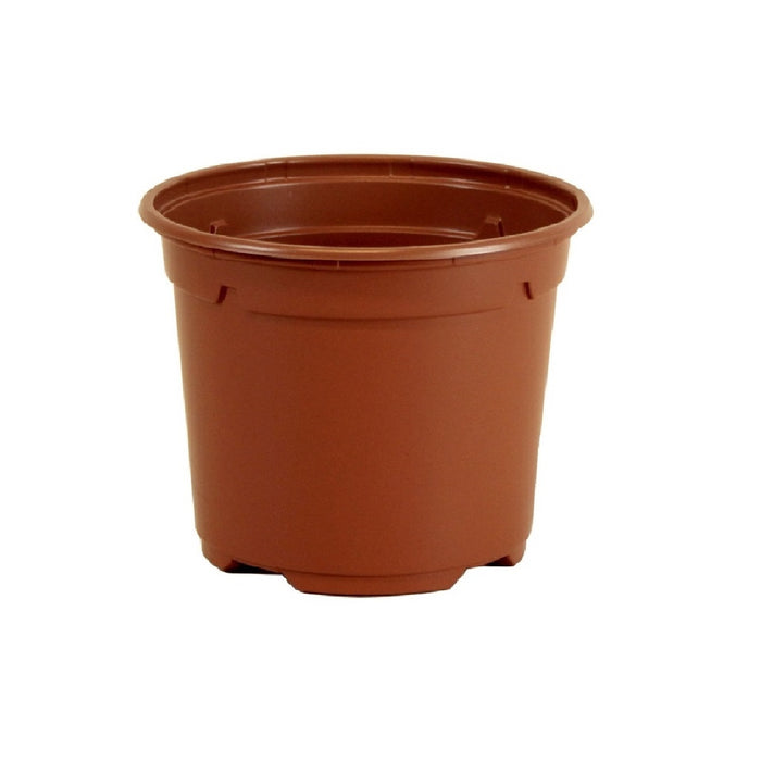 13cm Low Duo Round Plant Pot - Terracotta