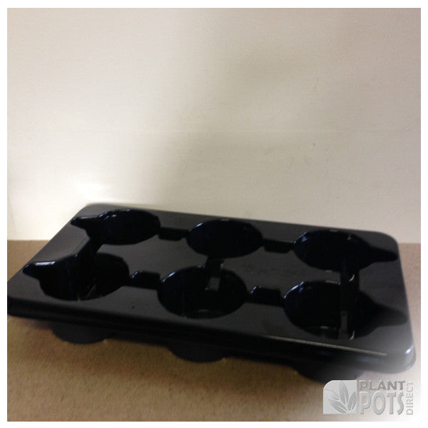 15cm Round plant pot carry tray holds 6 pots