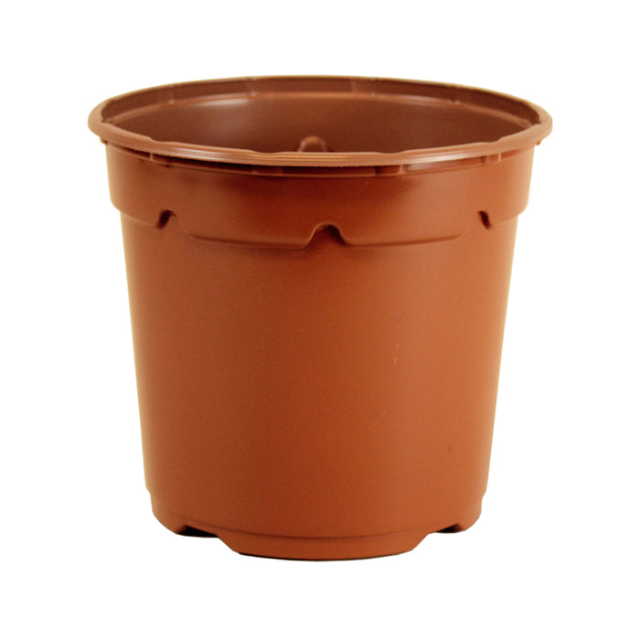 17cm High Duo Round Plant Pot - Terracotta