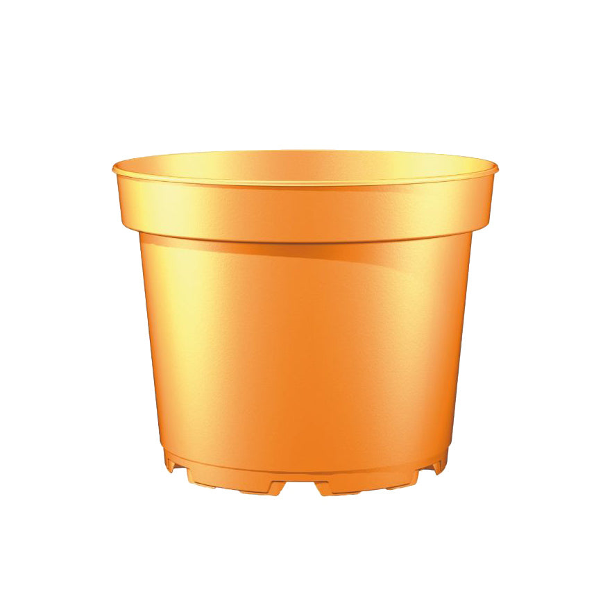 17cm Round Plant Pot (IJ) Orange — Plant Pots Direct