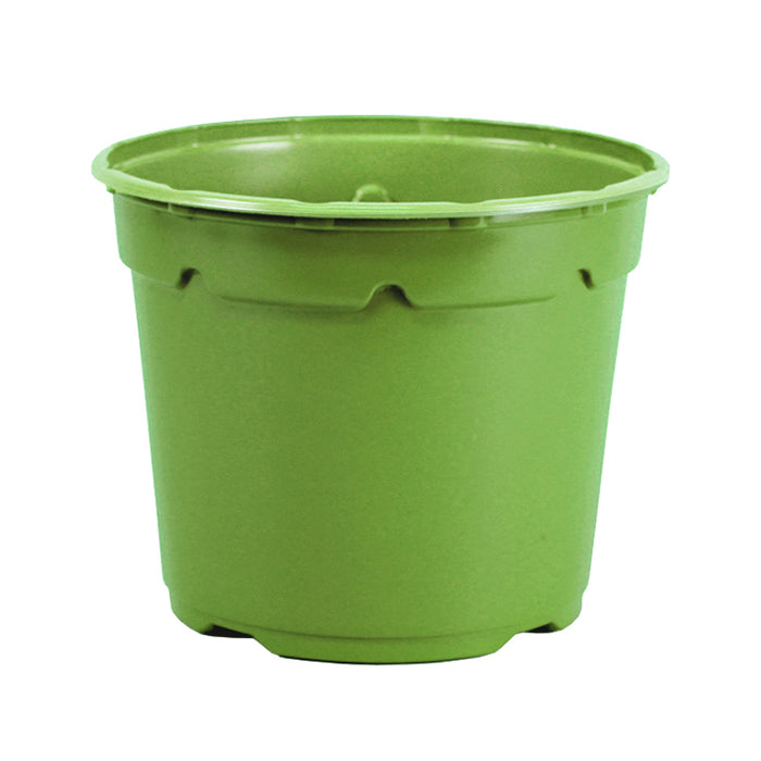 19cm Low Duo Round Plant Pot - Green