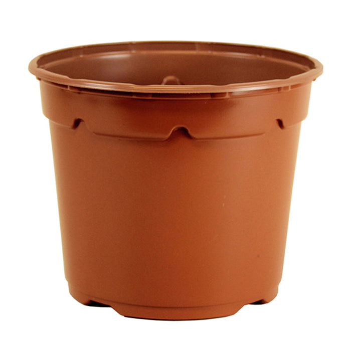 23cm Low Duo Round Plant Pot - Terracotta