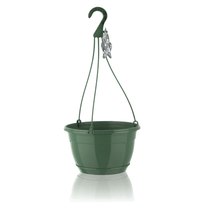 27cm Hanging plant pot - Pine Green