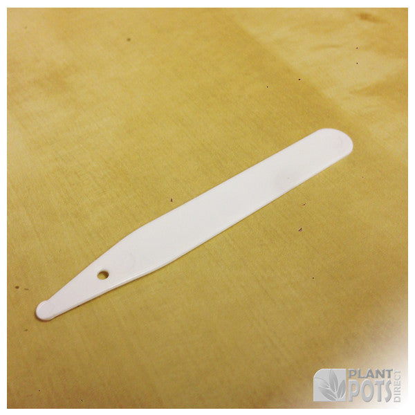 4"  white plastic plant label