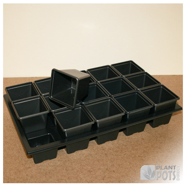 7cm Square plant pot set - 15 pots