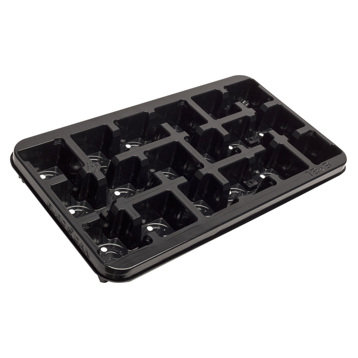 9cm Square plant pot carry tray holds 18 pots