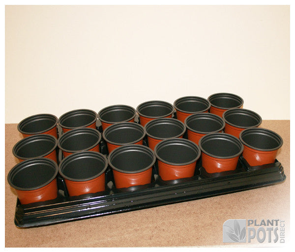 9cm Round full plant pot set - 18 pots