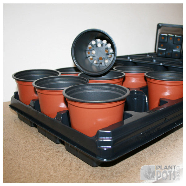 9cm Square plant pot carry tray 18 — Plant Pots Direct