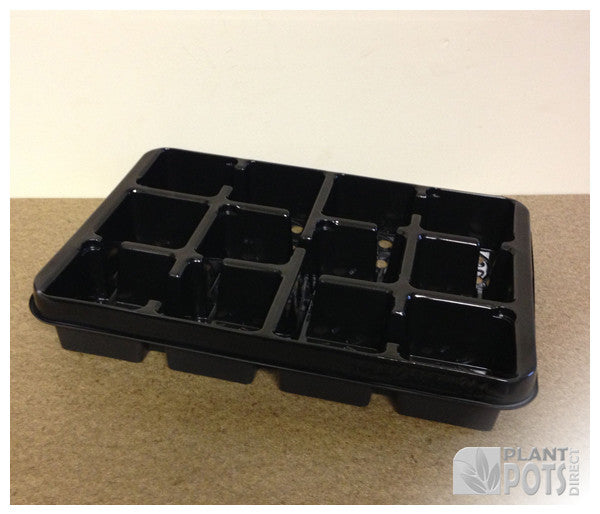 9cm Square plant pot carry tray - Holds 12