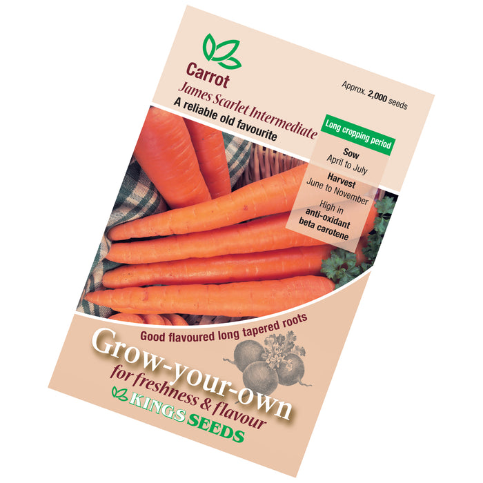 Carrot James Scarlet Intermediate seeds
