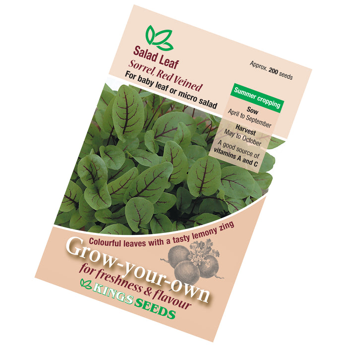 Salad Leaf Sorrel Red Veined Seeds