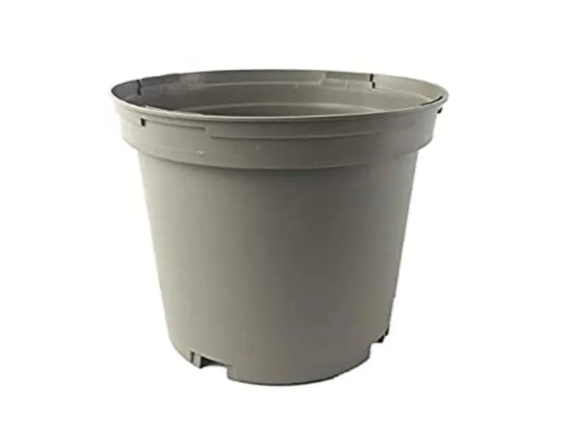 19cm Round plant pot (injection moulded) - Taupe
